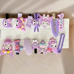 Cute Cartoon Baby Hair Pins pack of 14 pices