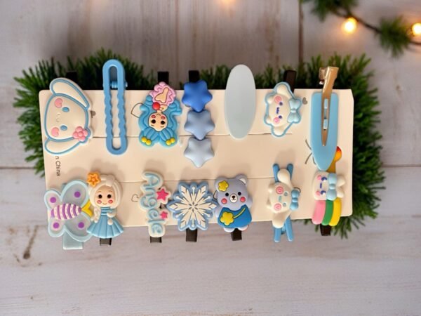 Cute Cartoon Baby Hair Pins pack of 14 pices - Image 4