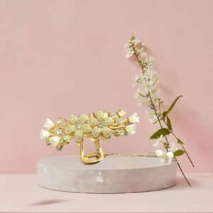 Jasmin Floral Metal Hair Claw