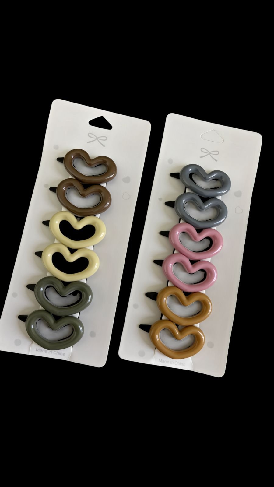 Multicolor Heart Hair Pins Set – Cute Korean Style Hair Clips (Set of 2/4/6) - Image 2