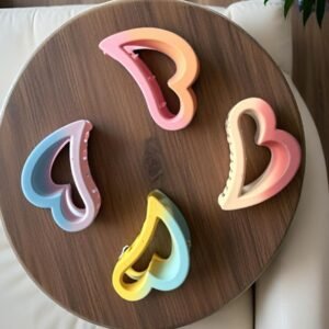 Half Heart Claw Clip