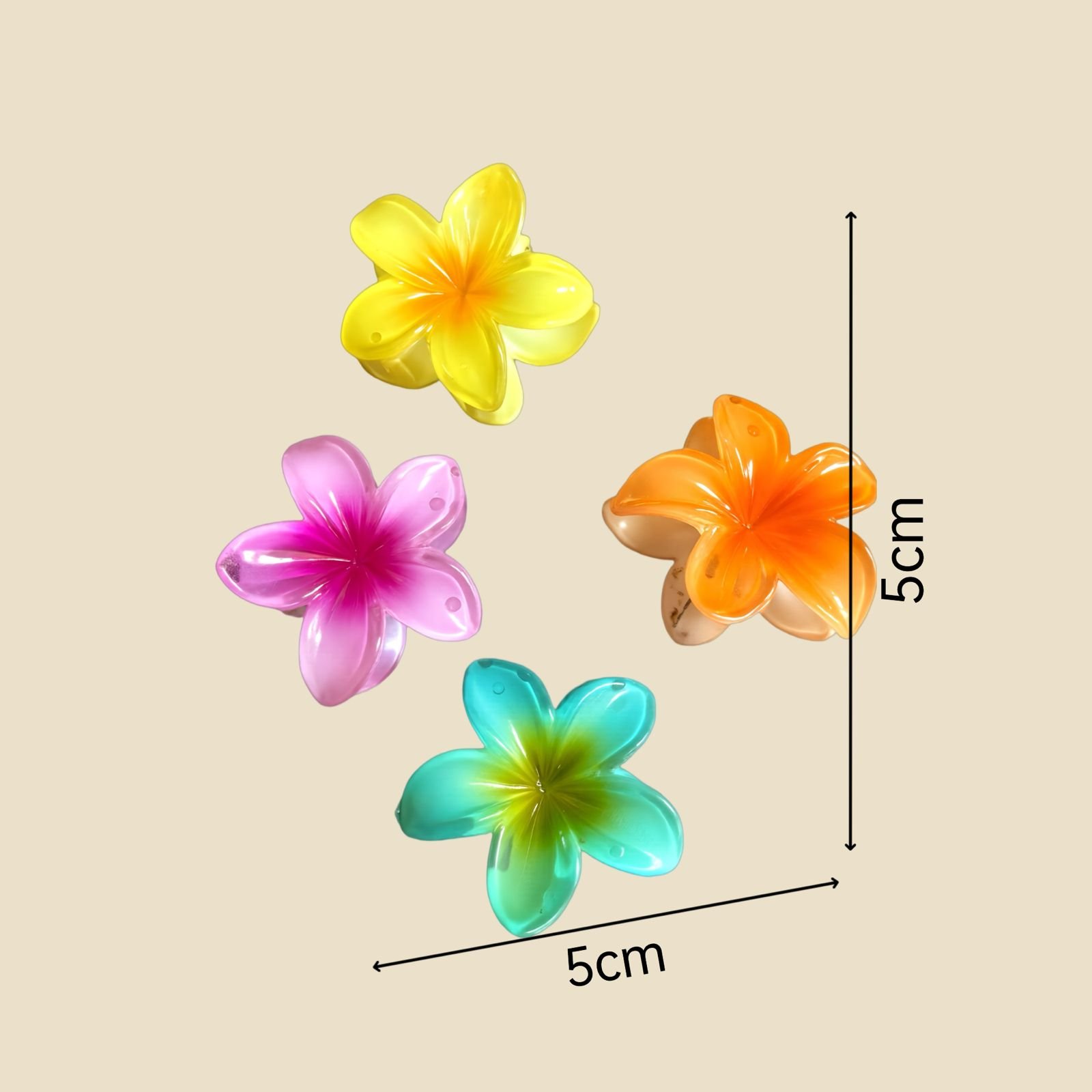 Small Flower Claw Hair Clips - Image 7