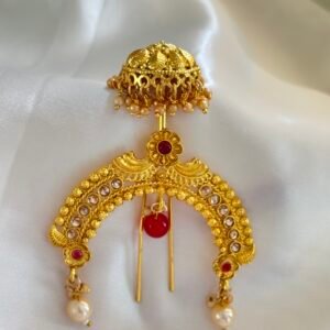 Royal Maharashtrian Hair Ornament – Traditional Jadai Billai / Juda Pin / Ambada Pin.